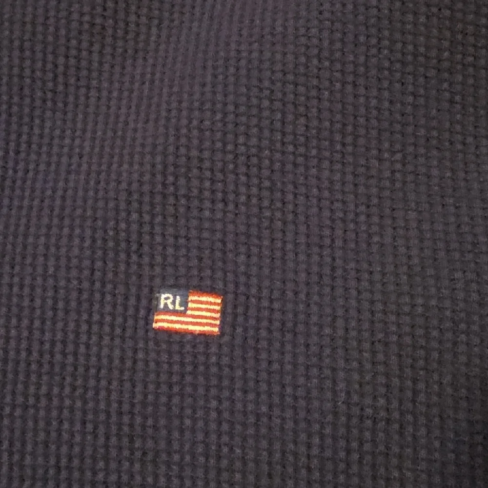Polo Jeans Company Navy Blue Thermal Long Sleeve Shirt XL